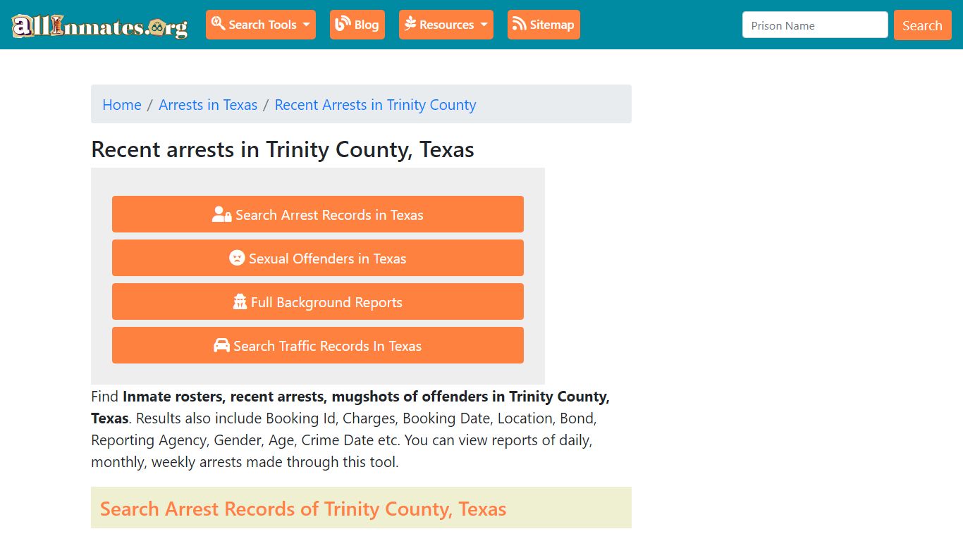 Recent arrests in Trinity County, Texas | Mugshots, Rosters, Inmates ...