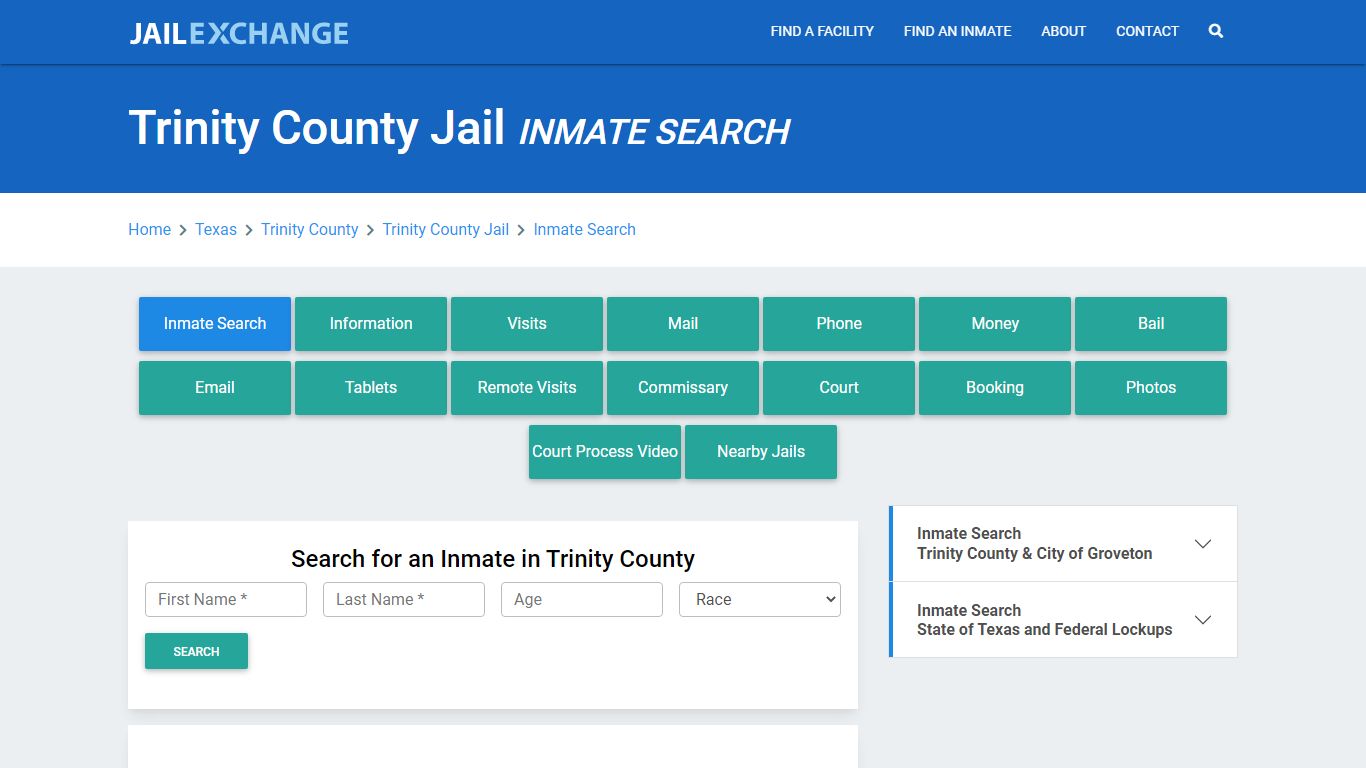 Trinity County Jail, TX Inmate Search: Roster & Mugshots